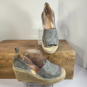 CCOCCI Jade Espadrille Wedge Sandals Women 10 Jute Platform Boho Chunky Spain